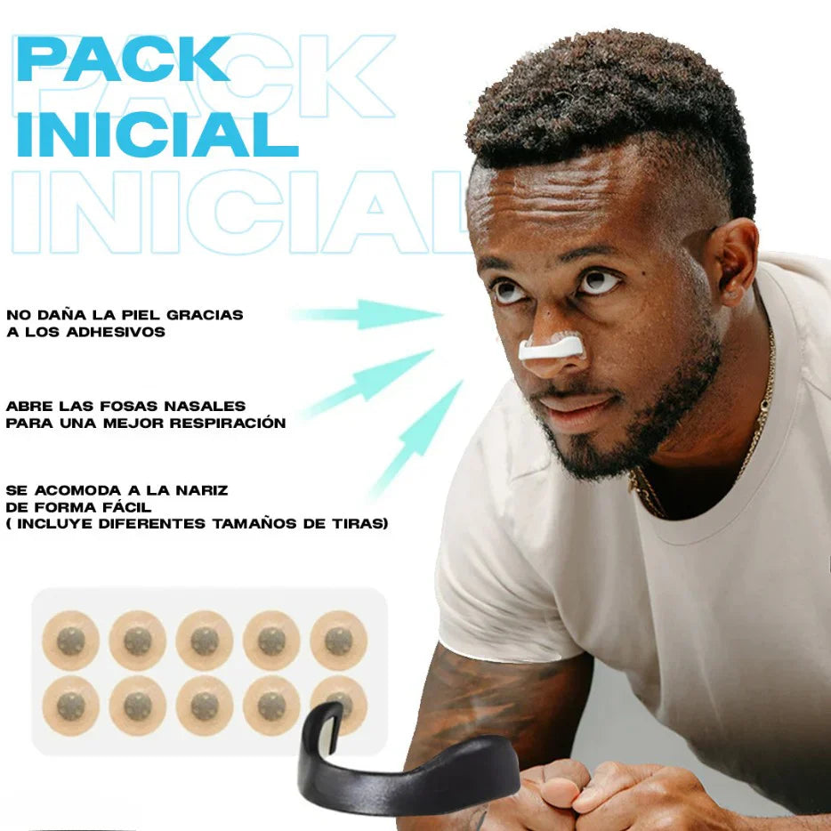 Banda Nasal Magnetica | Respira Mejor, Adiós Ronquidos | kit 4 tiras + 15 parches