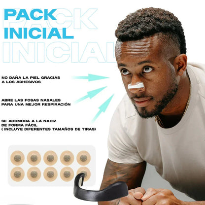 Banda Nasal Magnetica | Respira Mejor, Adiós Ronquidos | kit 4 tiras + 15 parches